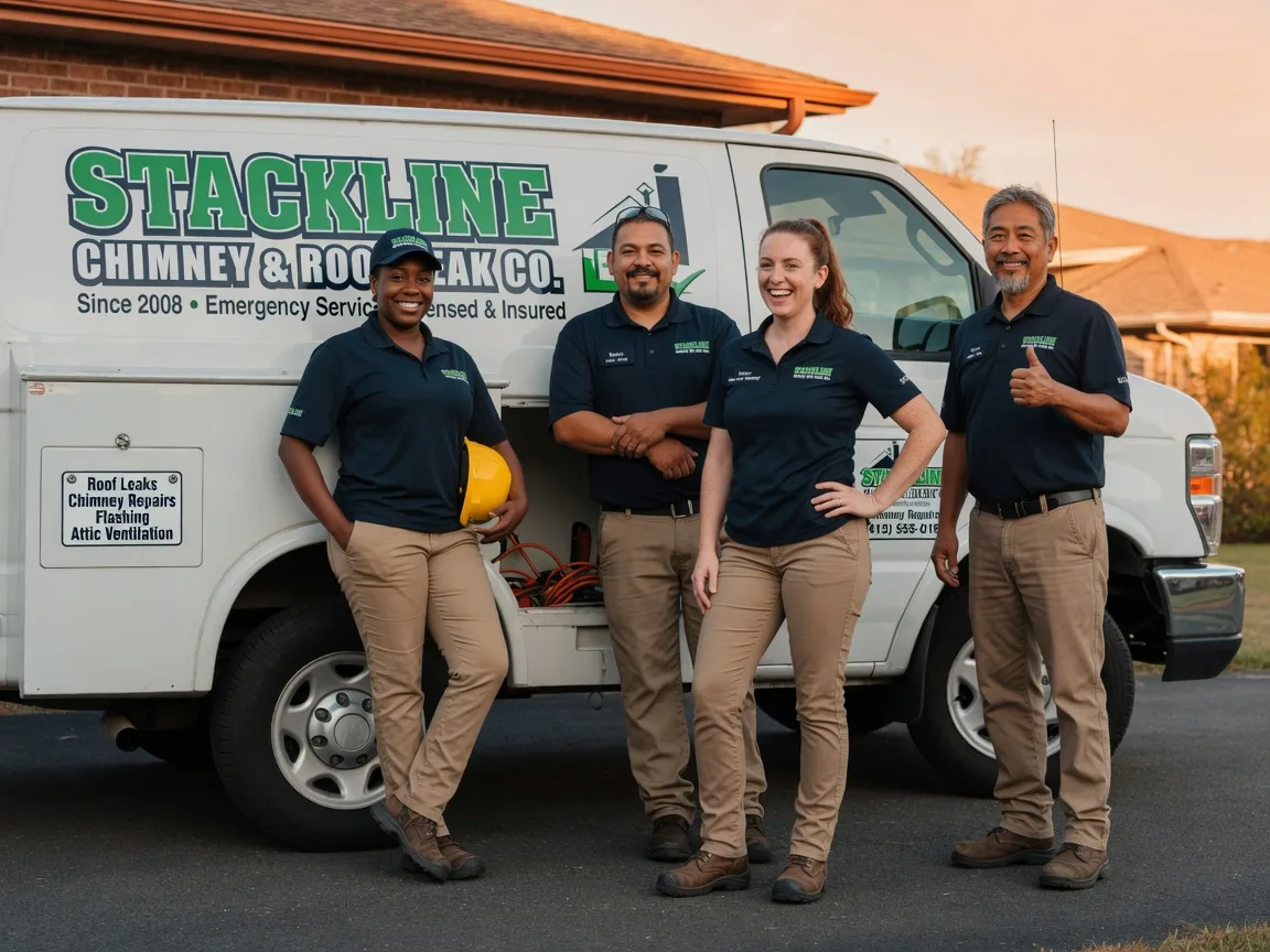 Chimney flashing repair company in Ringold, OK